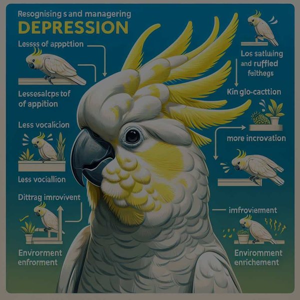 Comment reconnaître et prendre en charge la dépression chez un cacatoès à huppe jaune ?
